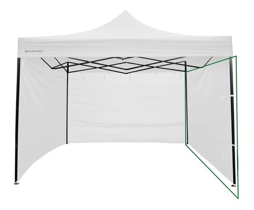 Gazebo Plegable 3x3 De Acero Con 3 Paredes Kushiro Color: