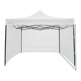 Gazebo Plegable 3x3 De Acero Con 3 Paredes Kushiro Color: