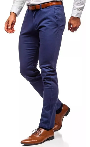 Pantalón Corte Chino Gabardina - Hombre