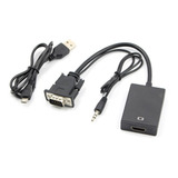 Convertidor Vga A Hdmi - Vga Macho A Hdmi Hembra Con Audio