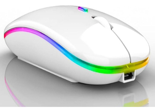 Mouse Usb Sem Fio Para Computador E Notebook Cor Branco