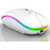 Mouse Usb Sem Fio Para Computador E Notebook Cor Branco