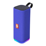 Caixa Som Bluetooth Led Rgb Usb Micro Sd Fm Azul Cs-m31btl