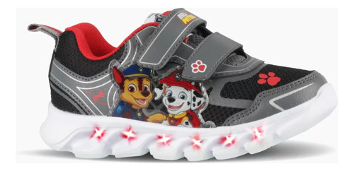 Zapatillas Nene Footy De Paw Patrol Con Luz Led Al Pisar