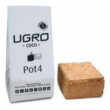 Ugro Pot 4 Lt. Bloque Compacto Fibra De Coco + Maceta Indoor