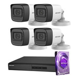 Kit Seguridad Hikvision Dvr 8ch +4 Camaras+disco 1tb+cartel