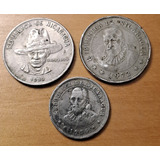 Nicaragua X 3 Monedas Incluye 1 Córdoba 1983. Usadas!!!