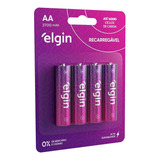 Pilha Recarregável  Aa 2700 Mah Blist 4 Elgin