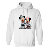 Sudadera Con Gorro Minnie Mickey Novios Amor Felicidad