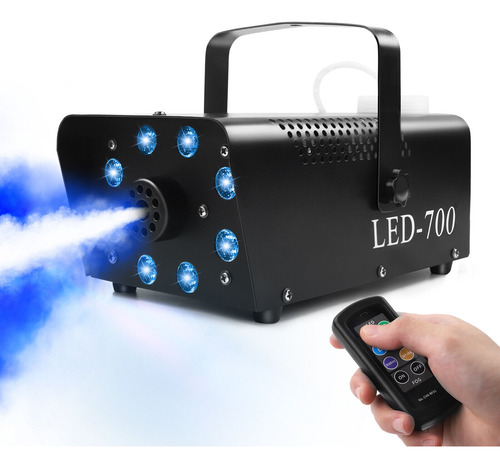 Máquina De Humo Dj 500w Con 8 Luz Led Rgb Control Remoto