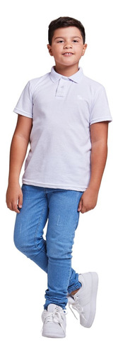 Camisa Infantil Polo Piquet Algodão Manga Curta