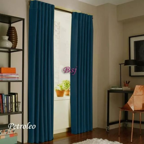 Cortina Blackout Lino 2 Paños De 140x220 Love & Home!!