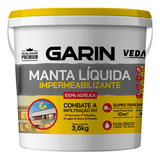 Manta Líquida Emborrachada Impermeabilizante Garin 3,6kg Cor Branco