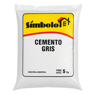 Cemento Gris Simbolo Tex 5 Kg Material Obra Construcción | MercadoLibre