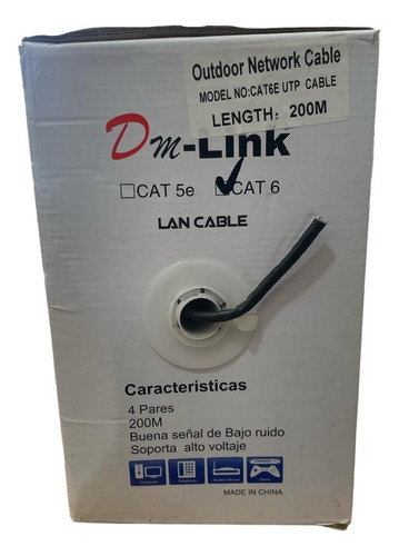 Pack 2 Cables De Red Cat6e  Caja De 200 Mts Exterior