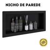 Prateleira Nicho Embutido  Suporte Sabonete Branco Ou Preto