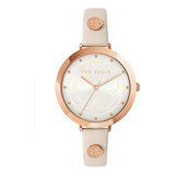 Ted Baker - Reloj Casual Para Mujer Con Correa De Piel De Cu