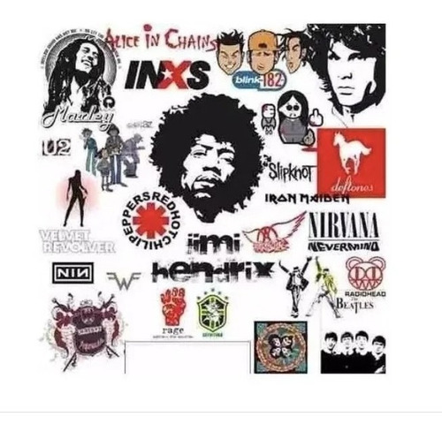  850 Logos Vectores Bandas Rock Vectorizados