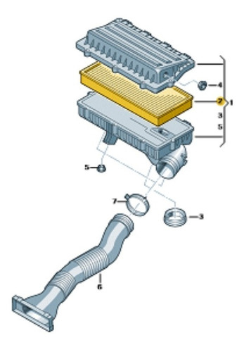 Filtro De Aire Golf Seat Toledo Leon Ibiza Cordoba Ks Aleman Foto 5