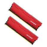 Memória Ram Gamer Ddr3 8gb/1600mhz Juhor Original - Vermelha