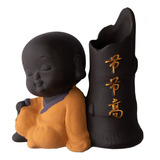 Vaso Decoração Monge Bebê Buda Baby Cerâmica Para Planta