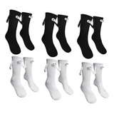 6 Pares Calcetines Divertidos Magnéticos Muñeca 3d