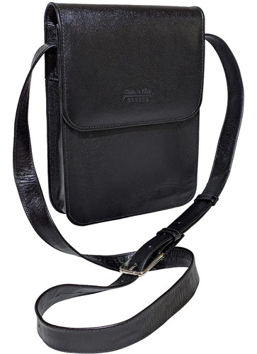 Pasta Social Lateral Bolsa Bag Porta Tablet Couro Legitimo