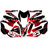 Stickers, Calca, Vinil, Para Moto Dm150 Moto Roja Mod-49