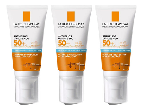 Combo X3 La Roche Posay Anthelios Mune 400 Spf50 Crema 50 Ml