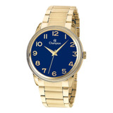 Relógio Champion Feminino Pulseira Em Aço Dourado 45mm