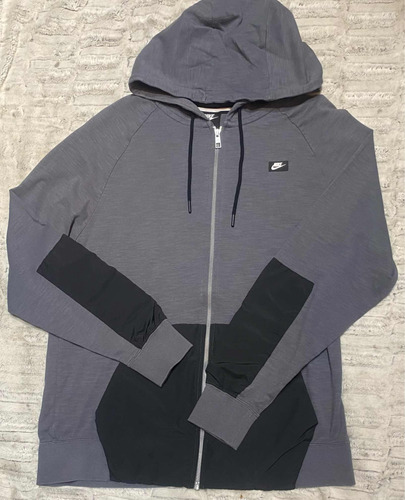 Sudadera Hoodie Delgada Nike Gris Hombre Talla M