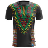 Camisa Camiseta Dashik Africa Bahia Carnaval Verde 2