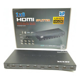 Splitter Hdmi 1.4 Divisor Amplificador 3d 4k 8 Salidas 1x8