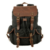  Mochila De Lona Retro Pull Rope Para Hombre