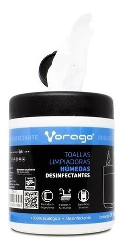 Toallas Humedas Vorago Cln-107 30 Pz, Pantallas Y Superficie