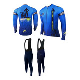 Ciclismo Jersey Ruta/mtb + Licra Larga Pantalón Badana 5d 