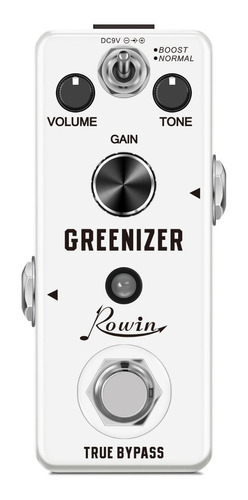 Guitarra Rowin Lef-323 Greenizer Overdrive Ts808 Tube Scream