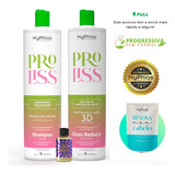 Myphios Kit Escova Progressiva Orgânica Proliss 3d - 2x1 L