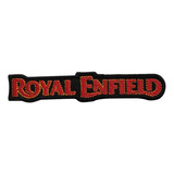 Parche Bordado Royal Enfield Texto Color Rojo