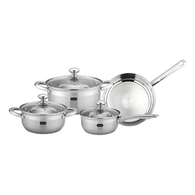 Batería De Cocina Luxor 7 Pz Acero Inox Inducción Fraciel Color Acero inoxidable | Envío gratis