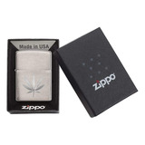 Zippo - Isqueiro Folha De Marijuana Maconha Cromado 29587