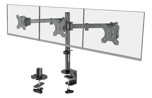 Soporte Triple Monitor Ergonómico Organizado 32 Pulgadas