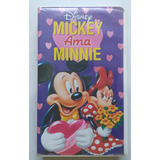 Fita Vhs Mickey Ama Minnie  - Dublado - Disney