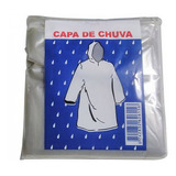 100 Capa De Chuva Descartável Adulto Transparente