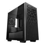 Armario Deepcool Matrexx 40 Mid Tower De Cristal Para Jugadores Con 1 Ventilador, Color Negro