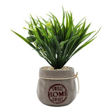 Planta Artificial Plantita Macetero Ceramica Sweet Home