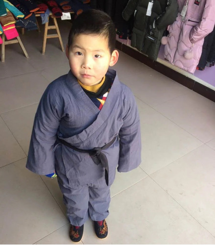 Camisa De Lino Para Niños Con Diseño De Monk Shaolin Temple