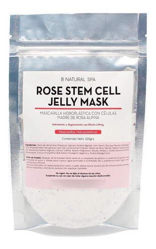 1 Kilo De Rose Stem Cell Jelly Mask Mascarilla Hidroplástica