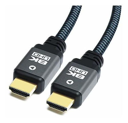 Cable Hdmi 2.1 8k-10k Trenzado 2mt Hdcp 2.3 Yauhody