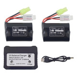 Sea Jump 2 Unids 1100mah Bateria De Litio Con Cargador 2in1